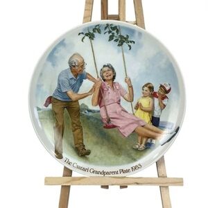 Vintage Csatari Grandparent Plate 1983 Limited Edition The Swinger Collective